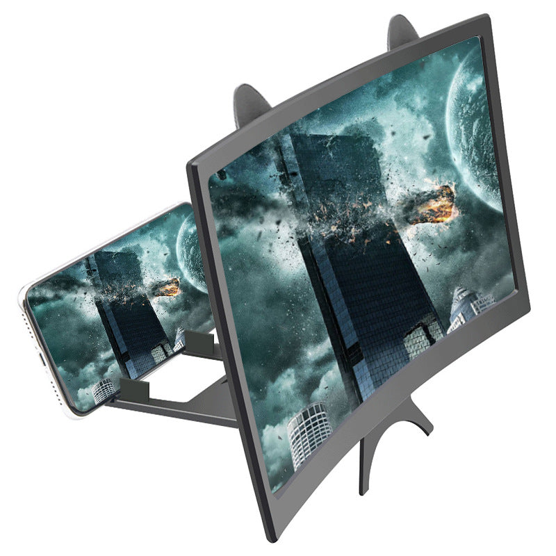 Amplificador de Pantalla para Celular – 12” Curvo, Portátil y Práctico