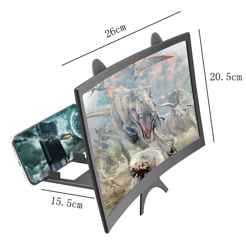Amplificador de Pantalla para Celular – 12” Curvo, Portátil y Práctico