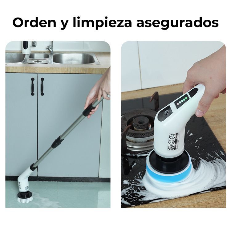 Cepillo Eléctrico Inalámbrico – Limpieza Potente para Cocina, Piso, Vidrio y Baño
