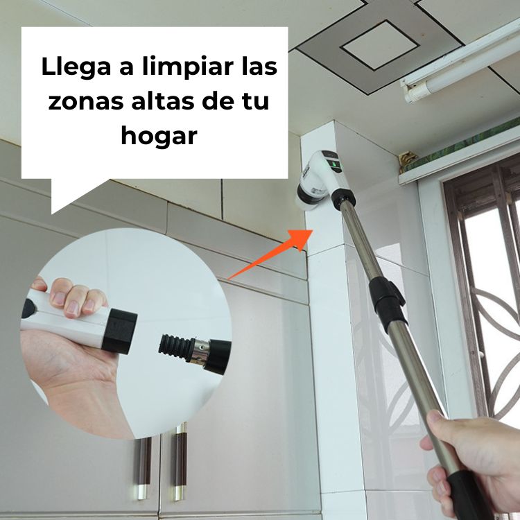 Cepillo Eléctrico Inalámbrico – Limpieza Potente para Cocina, Piso, Vidrio y Baño