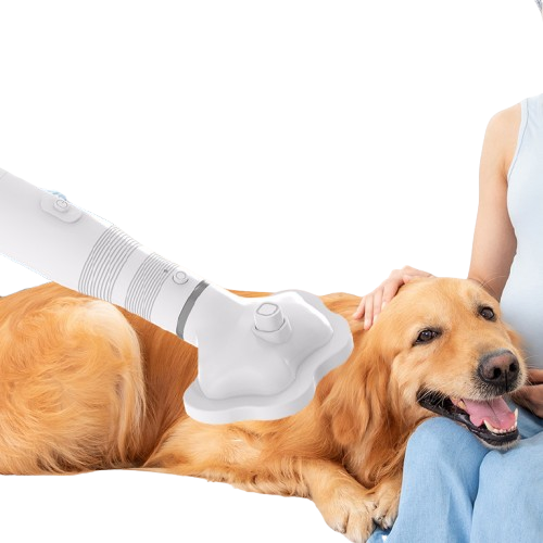 Cepillo Eléctrico 2 en 1 para Mascotas – Secador y Peine Removedor de Pelo