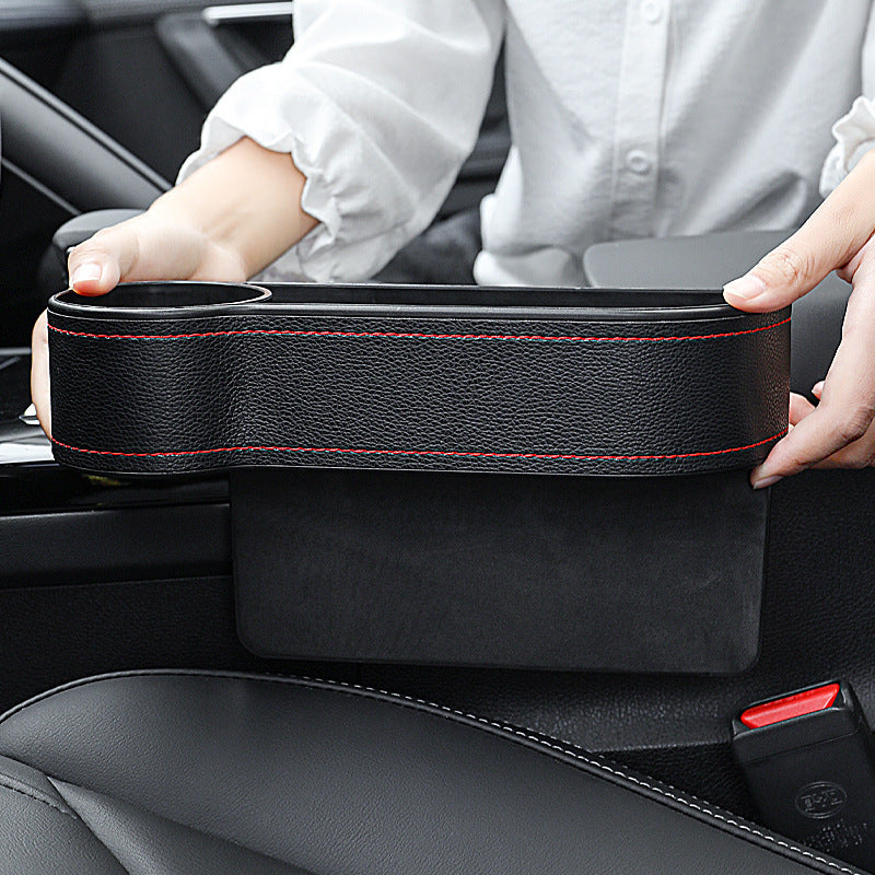 AutoPocket – Organizador Lateral con Portavasos para Automoviles