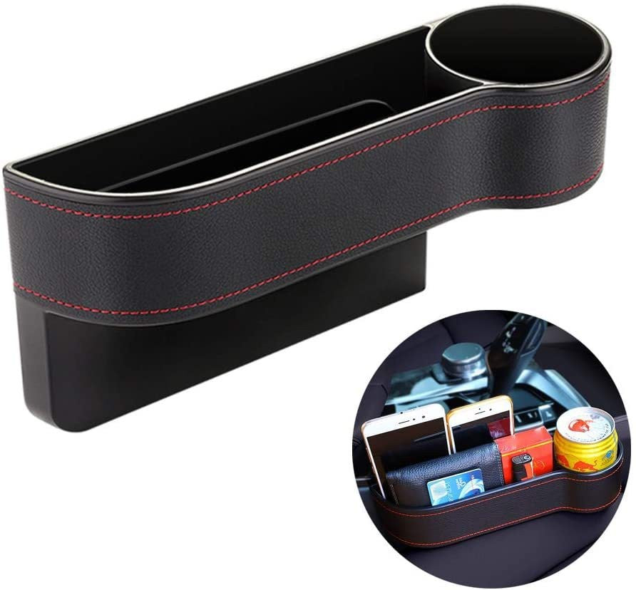 AutoPocket – Organizador Lateral con Portavasos para Automoviles