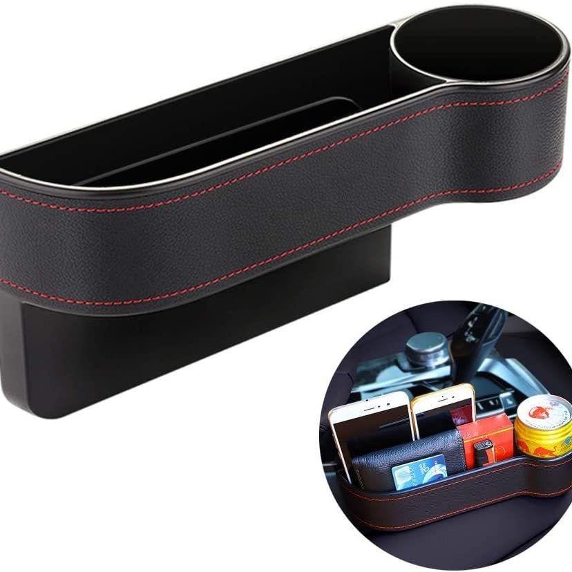 AutoPocket – Organizador Lateral con Portavasos para Automoviles