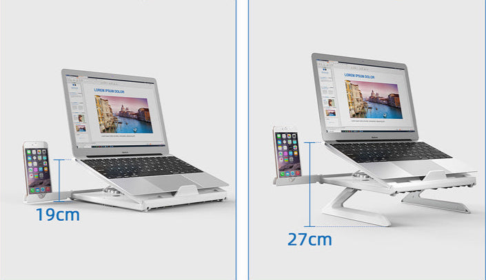 Soporte Plegable para Laptop – Ajustable y con Enfriamiento