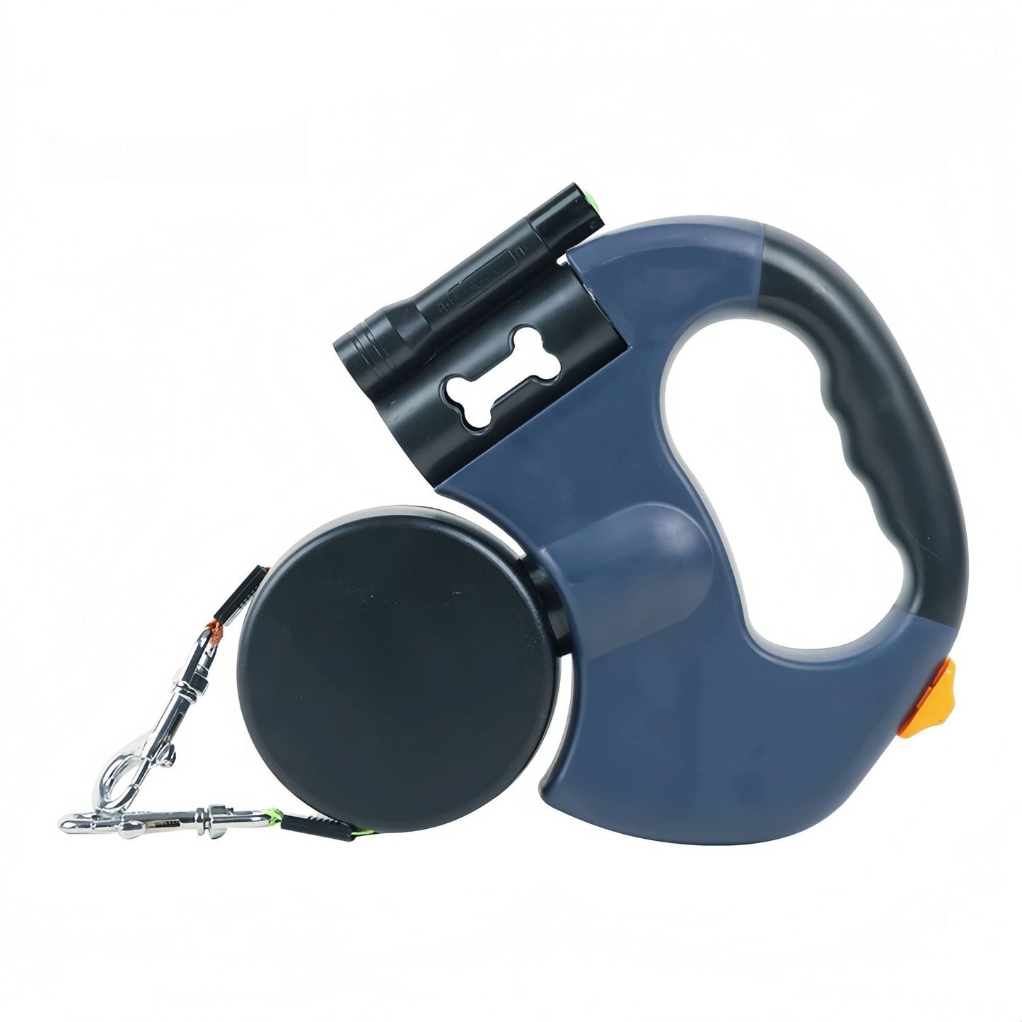 Correa Retráctil para Perros con Linterna – Doble Extremo Automático