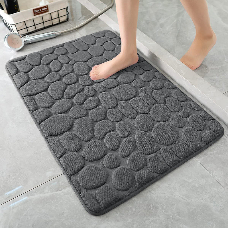 alfombra de baño de algodón, alfombra absorbente, alfombra antideslizante para puerta de baño