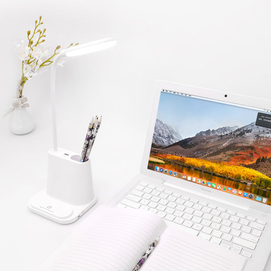 Lámpara de Escritorio LED Multifunción – Recarga tu celular y Portalápices