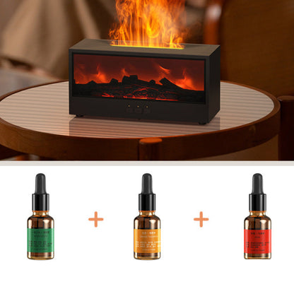 Humidificador Aromático con Efecto Llama 3D – Difusor con Control Remoto