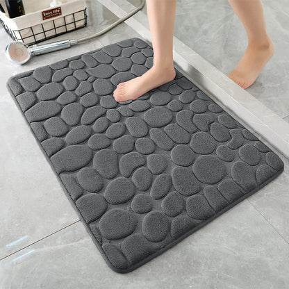 alfombra de baño de algodón, alfombra absorbente, alfombra antideslizante para puerta de baño